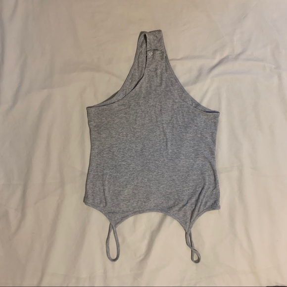 Grey ribbed bodysuit - Picture 2 of 3